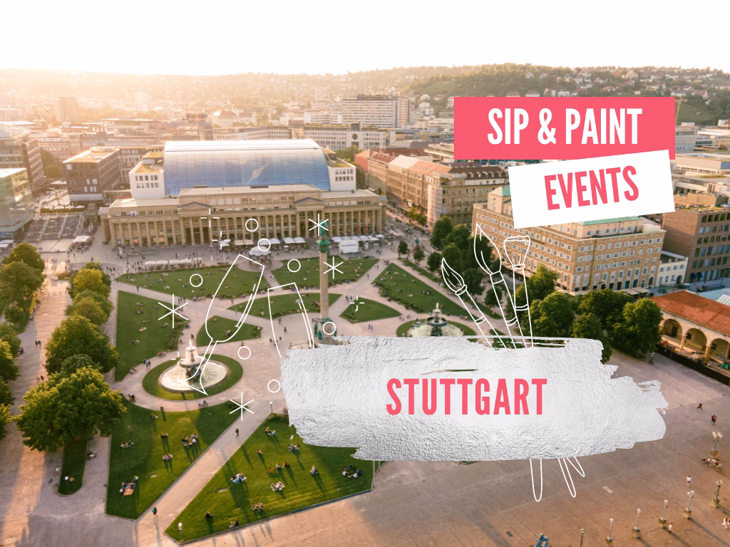Sip and Paint Stuttgart - Schwabenflair, Pinsel und Farben - das wartet auf dich beim Drink and Paint in Stuttgart.